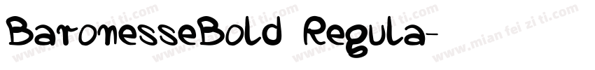 BaronesseBold Regula字体转换